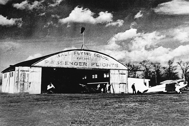 Hall Flying School, Warren OH, Date Unknown (Ernie Hall Aviation Museum, Inc.)