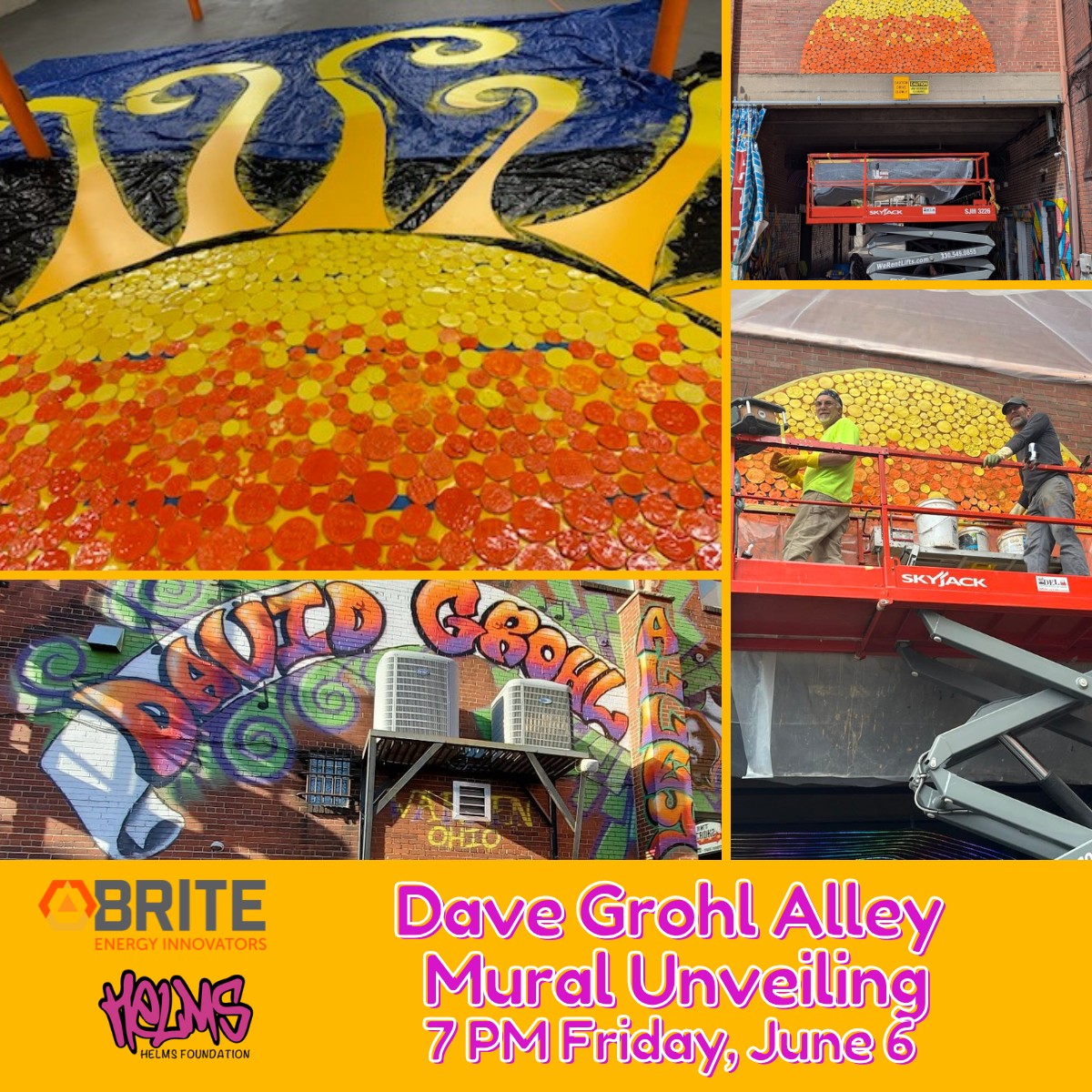Dave Grohl Alley Mural Unveiling - Truly Trumbull