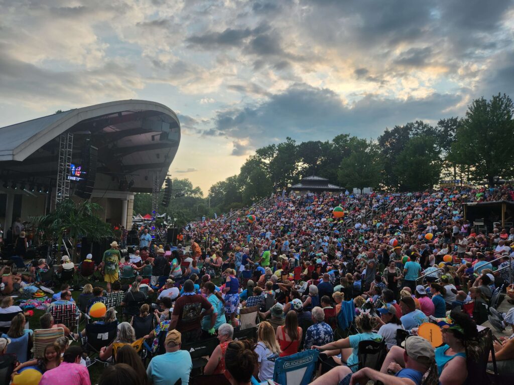 Packed crowd at Warren Community Amphitheater in Warren, Ohio—the venue for 7 17 Credit Union’s Blues, Brews & BBQ Festival on Oct. 4, 2025.