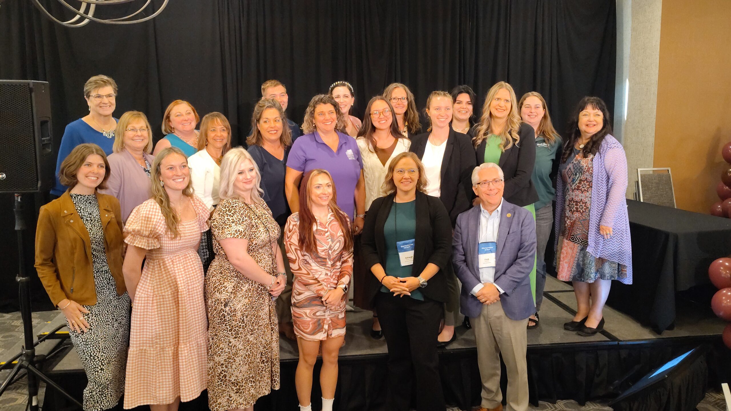 Group photo of the Ohio Tourism Leadership Academy 2025 cohort with Samantha Ensminger among the graduates.